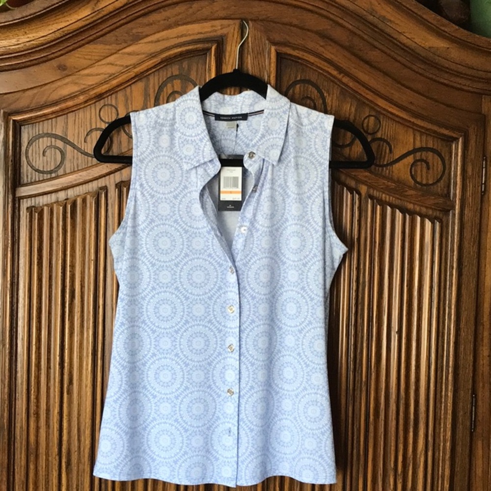 ****SOLD****Tommy Hilfiger Blue and White Blouse
